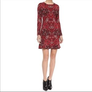 M Missoni Marble Jacquard Flounce Hem Dress